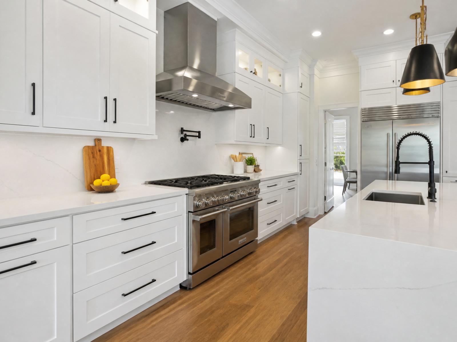 Luxury kitchen deep clean transformation — after